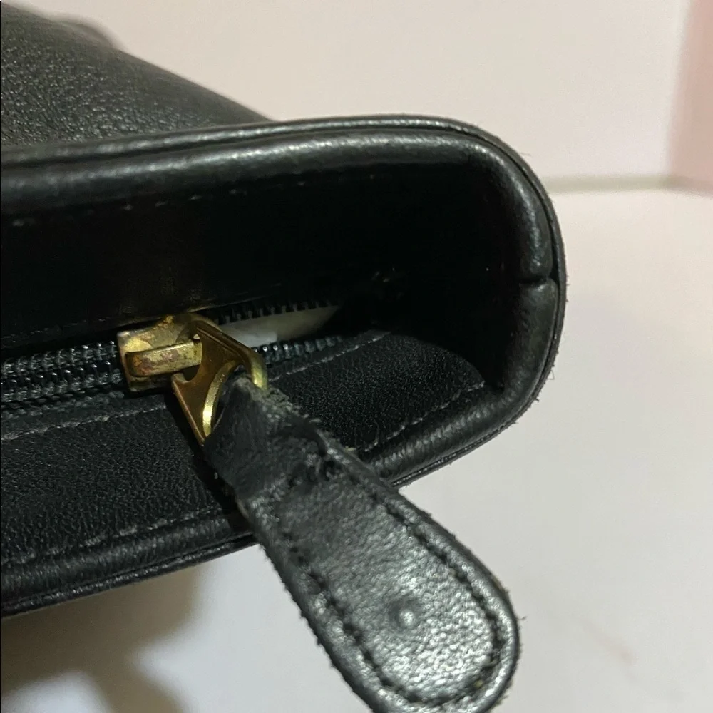 COPY - Coach vintage black leather tote handbag